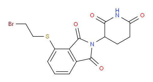 4-((2-bromoethyl)thio)-2-(2,6-dioxopiperidin-3-yl)isoindoline-1,3-dione