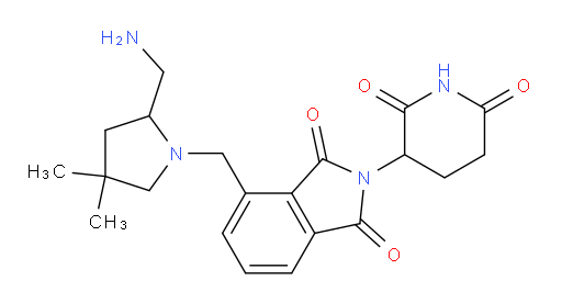 4-((2-(aminomethyl)-4,4-dimethylpyrrolidin-1-yl)methyl)-2-(2,6-dioxopiperidin-3-yl)isoindoline-1,3-dione