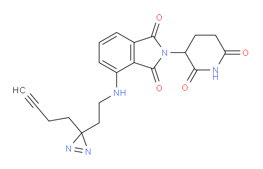 4-((2-(3-(but-3-yn-1-yl)-3H-diazirin-3-yl)ethyl)amino)-2-(2,6-dioxopiperidin-3-yl)isoindoline-1,3-dione