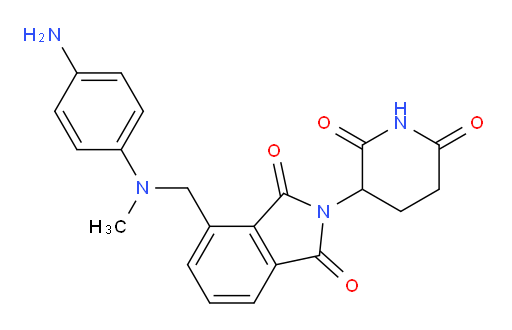 4-(((4-aminophenyl)(methyl)amino)methyl)-2-(2,6-dioxopiperidin-3-yl)isoindoline-1,3-dione