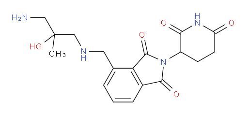4-(((3-amino-2-hydroxy-2-methylpropyl)amino)methyl)-2-(2,6-dioxopiperidin-3-yl)isoindoline-1,3-dione