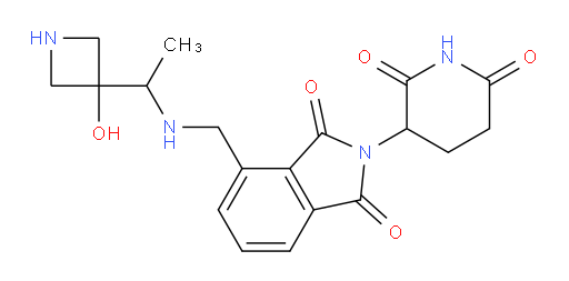 2-(2,6-dioxopiperidin-3-yl)-4-(((1-(3-hydroxyazetidin-3-yl)ethyl)amino)methyl)isoindoline-1,3-dione