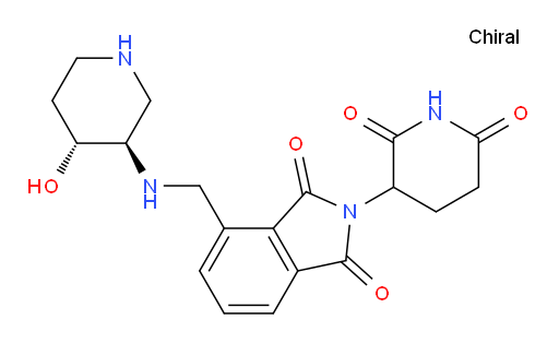 2-(2,6-dioxopiperidin-3-yl)-4-((((3R,4R)-4-hydroxypiperidin-3-yl)amino)methyl)isoindoline-1,3-dione