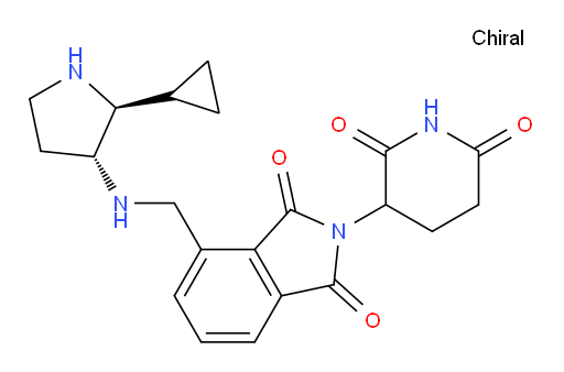 4-((((2S,3R)-2-cyclopropylpyrrolidin-3-yl)amino)methyl)-2-(2,6-dioxopiperidin-3-yl)isoindoline-1,3-dione