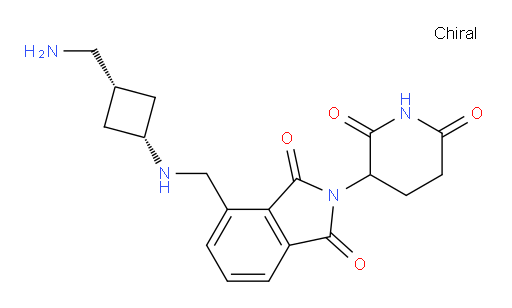4-((((1s,3s)-3-(aminomethyl)cyclobutyl)amino)methyl)-2-(2,6-dioxopiperidin-3-yl)isoindoline-1,3-dione