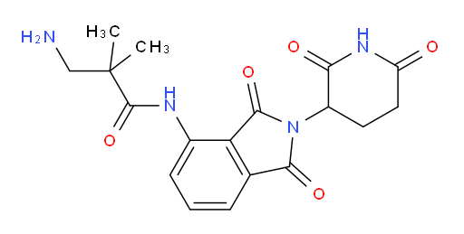 3-amino-N-(2-(2,6-dioxopiperidin-3-yl)-1,3-dioxoisoindolin-4-yl)-2,2-dimethylpropanamide