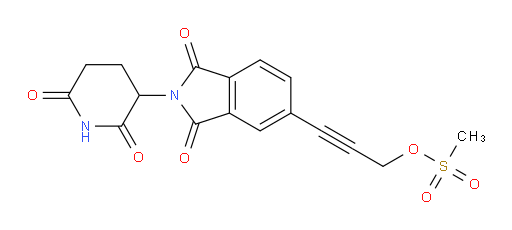 3-(2-(2,6-dioxopiperidin-3-yl)-1,3-dioxoisoindolin-5-yl)prop-2-yn-1-yl methanesulfonate