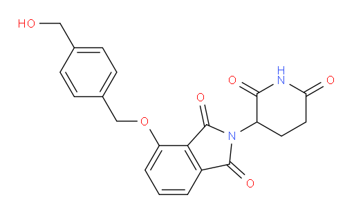 2-(2,6-dioxopiperidin-3-yl)-4-((4-(hydroxymethyl)benzyl)oxy)isoindoline-1,3-dione