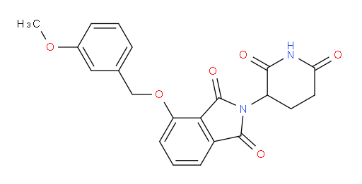 2-(2,6-dioxopiperidin-3-yl)-4-((3-methoxybenzyl)oxy)isoindoline-1,3-dione