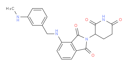 2-(2,6-dioxopiperidin-3-yl)-4-((3-(methylamino)benzyl)amino)isoindoline-1,3-dione
