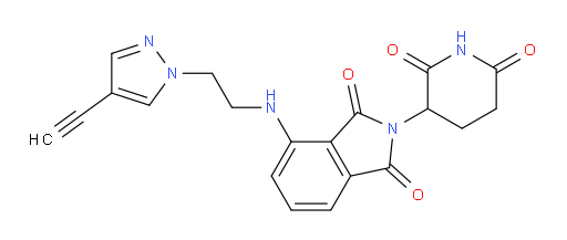 2-(2,6-dioxopiperidin-3-yl)-4-((2-(4-ethynyl-1H-pyrazol-1-yl)ethyl)amino)isoindoline-1,3-dione