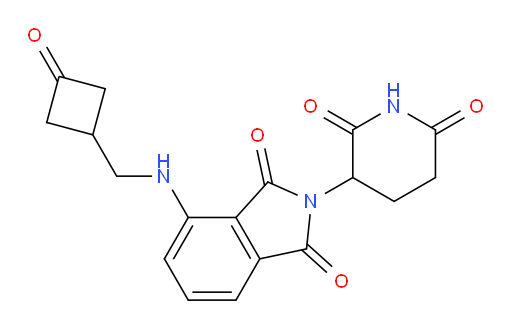2-(2,6-dioxopiperidin-3-yl)-4-(((3-oxocyclobutyl)methyl)amino)isoindoline-1,3-dione