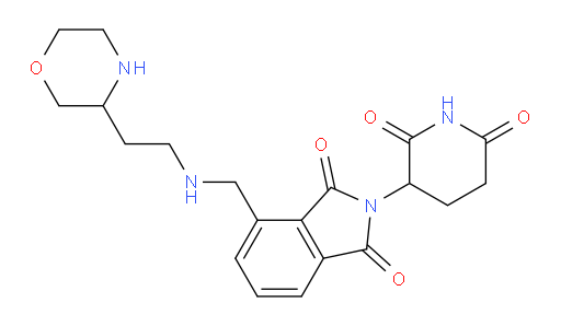2-(2,6-dioxopiperidin-3-yl)-4-(((2-(morpholin-3-yl)ethyl)amino)methyl)isoindoline-1,3-dione