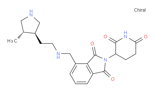 2-(2,6-dioxopiperidin-3-yl)-4-(((2-((3S,4S)-4-methylpyrrolidin-3-yl)ethyl)amino)methyl)isoindoline-1,3-dione
