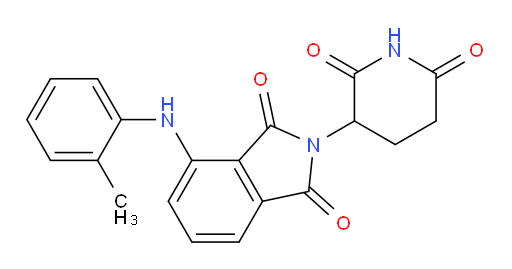 2-(2,6-dioxopiperidin-3-yl)-4-(o-tolylamino)isoindoline-1,3-dione