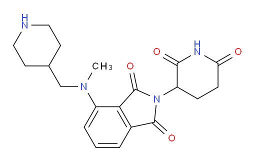 2-(2,6-dioxopiperidin-3-yl)-4-(methyl(piperidin-4-ylmethyl)amino)isoindoline-1,3-dione