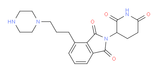 2-(2,6-dioxopiperidin-3-yl)-4-(3-(piperazin-1-yl)propyl)isoindoline-1,3-dione