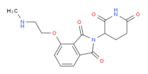 2-(2,6-dioxopiperidin-3-yl)-4-(2-(methylamino)ethoxy)isoindoline-1,3-dione