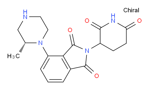 2-(2,6-dioxopiperidin-3-yl)-4-((R)-2-methylpiperazin-1-yl)isoindoline-1,3-dione