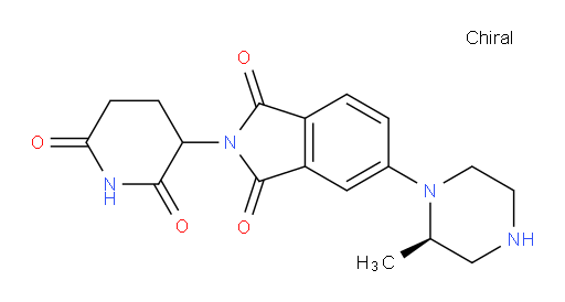 2-(2,6-dioxopiperidin-3-yl)-5-((R)-2-methylpiperazin-1-yl)isoindoline-1,3-dione