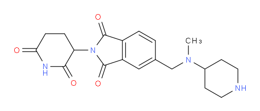 2-(2,6-dioxopiperidin-3-yl)-5-((methyl(piperidin-4-yl)amino)methyl)isoindoline-1,3-dione