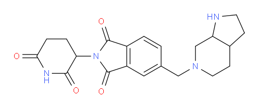 2-(2,6-dioxopiperidin-3-yl)-5-((hexahydro-1H-pyrrolo[2,3-c]pyridin-6(2H)-yl)methyl)isoindoline-1,3-dione
