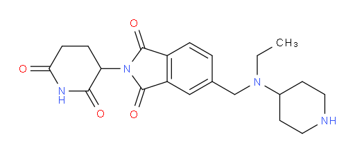 2-(2,6-dioxopiperidin-3-yl)-5-((ethyl(piperidin-4-yl)amino)methyl)isoindoline-1,3-dione