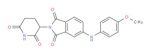 2-(2,6-dioxopiperidin-3-yl)-5-((4-methoxyphenyl)amino)isoindoline-1,3-dione