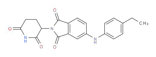 2-(2,6-dioxopiperidin-3-yl)-5-((4-ethylphenyl)amino)isoindoline-1,3-dione
