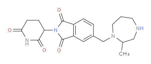 2-(2,6-dioxopiperidin-3-yl)-5-((2-methyl-1,4-diazepan-1-yl)methyl)isoindoline-1,3-dione