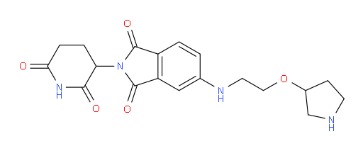 2-(2,6-dioxopiperidin-3-yl)-5-((2-(pyrrolidin-3-yloxy)ethyl)amino)isoindoline-1,3-dione