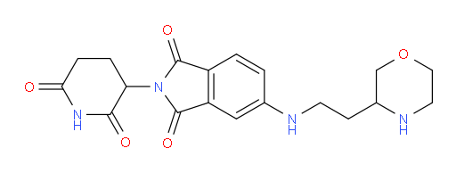 2-(2,6-dioxopiperidin-3-yl)-5-((2-(morpholin-3-yl)ethyl)amino)isoindoline-1,3-dione