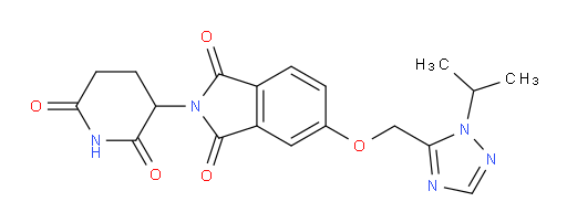 2-(2,6-dioxopiperidin-3-yl)-5-((1-isopropyl-1H-1,2,4-triazol-5-yl)methoxy)isoindoline-1,3-dione