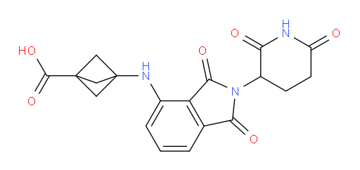 3-((2-(2,6-dioxopiperidin-3-yl)-1,3-dioxoisoindolin-4-yl)amino)bicyclo[1.1.1]pentane-1-carboxylic acid