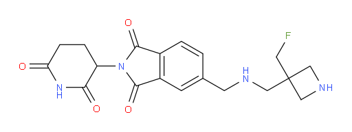 2-(2,6-dioxopiperidin-3-yl)-5-((((3-(fluoromethyl)azetidin-3-yl)methyl)amino)methyl)isoindoline-1,3-dione