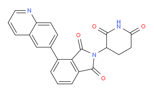 2-(2,6-dioxopiperidin-3-yl)-4-(quinolin-6-yl)isoindoline-1,3-dione