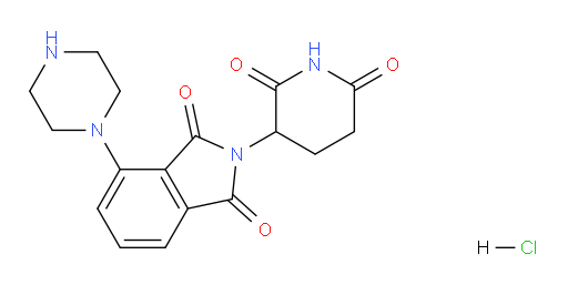 2-(2,6-dioxopiperidin-3-yl)-4-(piperazin-1-yl)isoindoline-1,3-dione hydrochloride