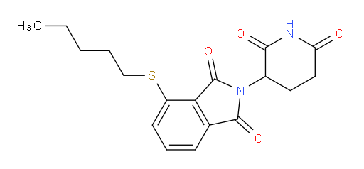 2-(2,6-dioxopiperidin-3-yl)-4-(pentylthio)isoindoline-1,3-dione