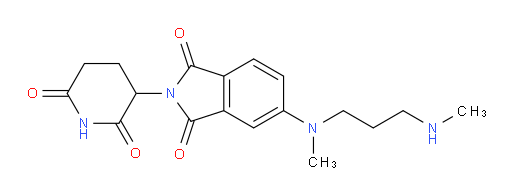 2-(2,6-dioxopiperidin-3-yl)-5-(methyl(3-(methylamino)propyl)amino)isoindoline-1,3-dione