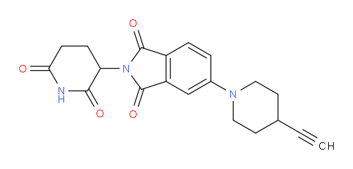 2-(2,6-dioxopiperidin-3-yl)-5-(4-ethynylpiperidin-1-yl)isoindoline-1,3-dione