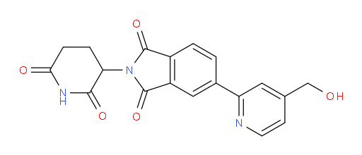 2-(2,6-dioxopiperidin-3-yl)-5-(4-(hydroxymethyl)pyridin-2-yl)isoindoline-1,3-dione