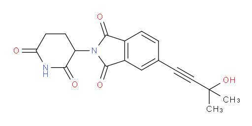 2-(2,6-dioxopiperidin-3-yl)-5-(3-hydroxy-3-methylbut-1-yn-1-yl)isoindoline-1,3-dione