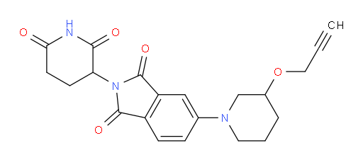 2-(2,6-dioxopiperidin-3-yl)-5-(3-(prop-2-yn-1-yloxy)piperidin-1-yl)isoindoline-1,3-dione