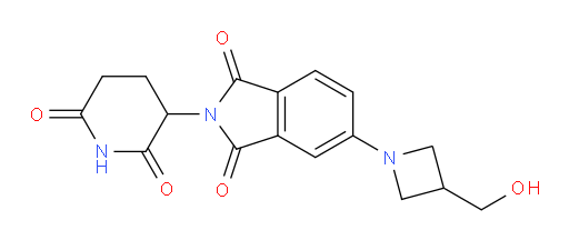 2-(2,6-dioxopiperidin-3-yl)-5-(3-(hydroxymethyl)azetidin-1-yl)isoindoline-1,3-dione