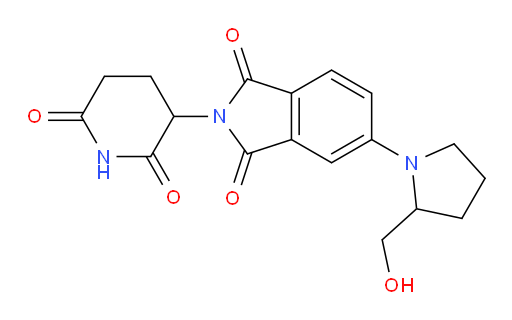 2-(2,6-dioxopiperidin-3-yl)-5-(2-(hydroxymethyl)pyrrolidin-1-yl)isoindoline-1,3-dione