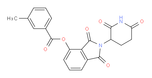2-(2,6-dioxopiperidin-3-yl)-1,3-dioxoisoindolin-4-yl 3-methylbenzoate