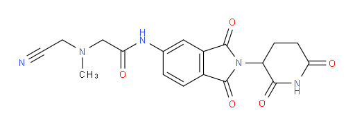 2-((cyanomethyl)(methyl)amino)-N-(2-(2,6-dioxopiperidin-3-yl)-1,3-dioxoisoindolin-5-yl)acetamide