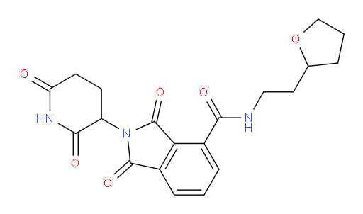 2-(2,6-dioxopiperidin-3-yl)-1,3-dioxo-N-(2-(tetrahydrofuran-2-yl)ethyl)isoindoline-4-carboxamide