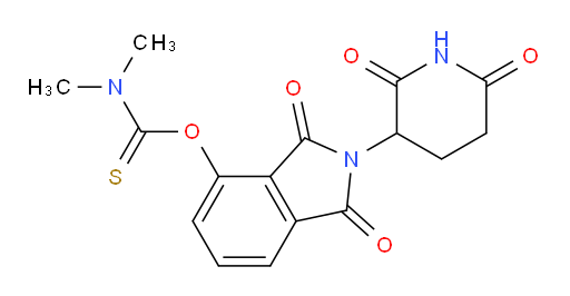 O-(2-(2,6-dioxopiperidin-3-yl)-1,3-dioxoisoindolin-4-yl) dimethylcarbamothioate