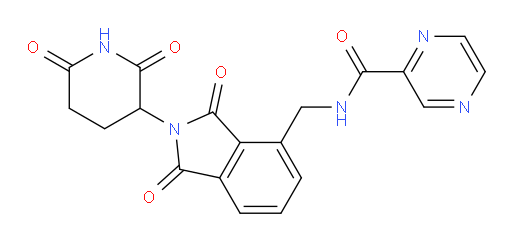 N-((2-(2,6-dioxopiperidin-3-yl)-1,3-dioxoisoindolin-4-yl)methyl)pyrazine-2-carboxamide